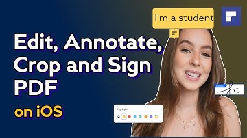 How to edit, annotate, sign and crop PDF on iOS?