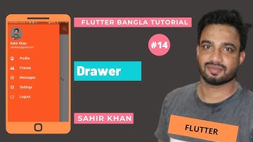 Drawer | Flutter Bangla Tutorial | Learn Flutter | Nazrul Islam