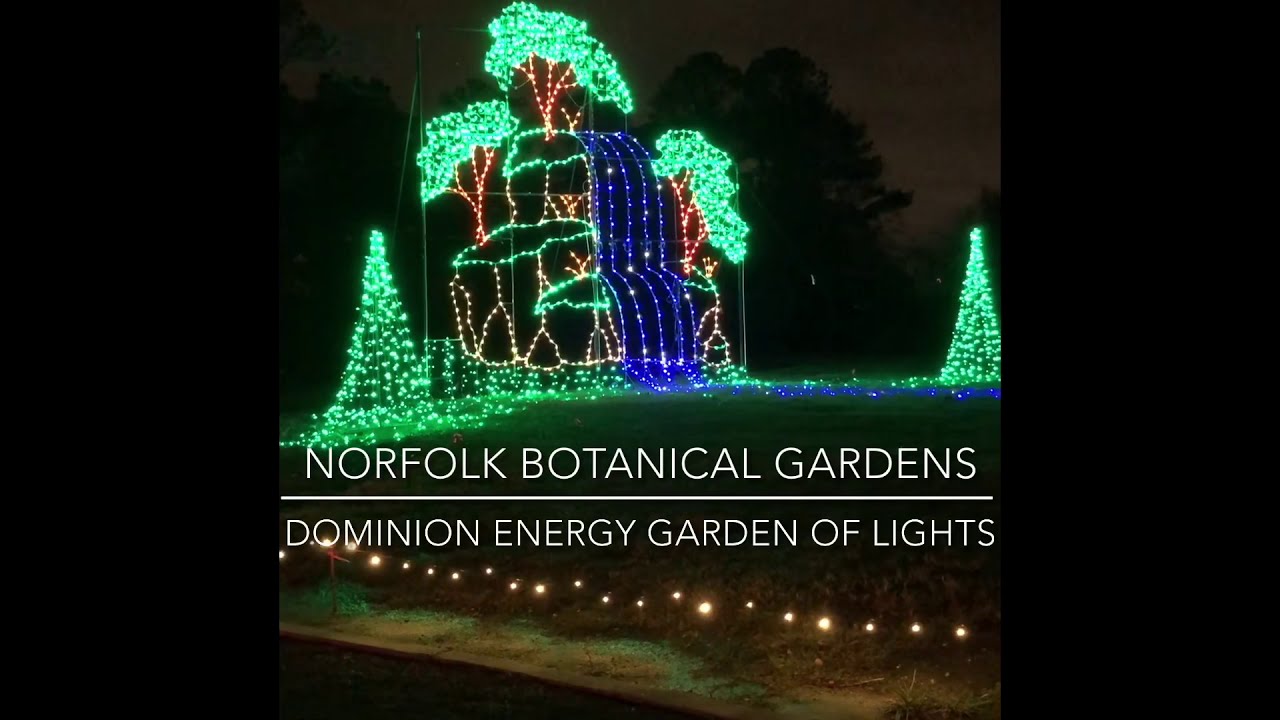 Norfolk Botanical Gardens Holiday Lights Shelly Lighting