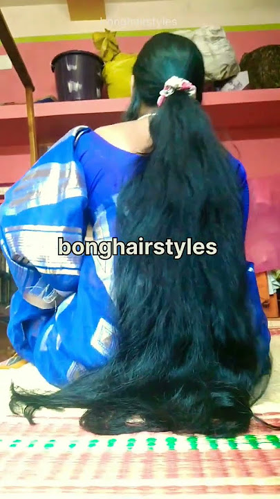 thick ponytail hairstyles for very long hair Indian #hairstyle  #ponytail #thickhair #longhair #show