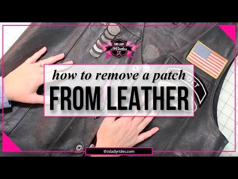 How To Remove A Patch From Leather Without Damaging The Leather