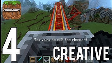 Minecraft PE (Android, iOS) Creative Gameplay Walkthrough Part 4 @PixelPast35 