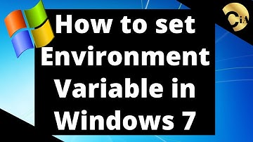 How to set Environment Variable in Windows 7