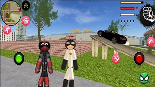 Batman Spider Stickman Rope Hero Gangster crime #3 - Android Gameplay screenshot 3