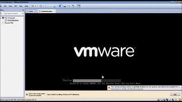 Installing WindowsXP on VMware Workstation 12