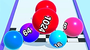 Ball Run 2048 Merge Number ! MAX LEVELS Gameplay Walkthrough New Update Part 103 android, ios