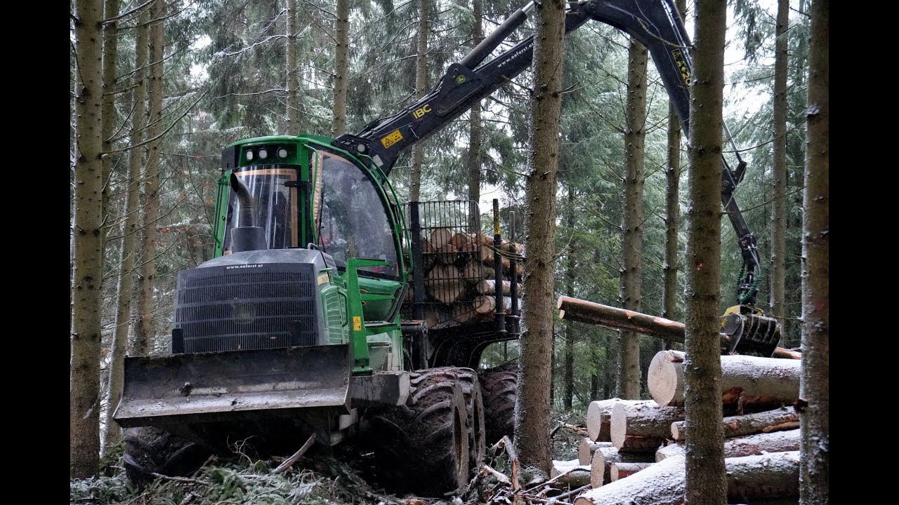 🌲John Deere 1210G • Durchforstung rücken • Forwarder • LoggingVideo • Forestmachine🌲