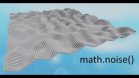math.noise() Roblox Studio Tutorial