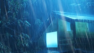 Sleep Hypnosis To Beat Insomnia With Terrible Rainstorm &amp; Thunder On Cabin At Night | Relief Stress