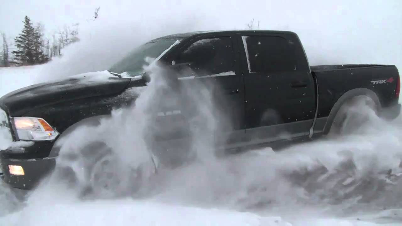 2010 Dodge Ram 1500 Deep Snow Fun! - YouTube