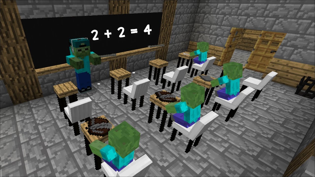 Minecraft MONSTER SCHOOL / MARK OPENS A ZOMBIE SCHOOL 