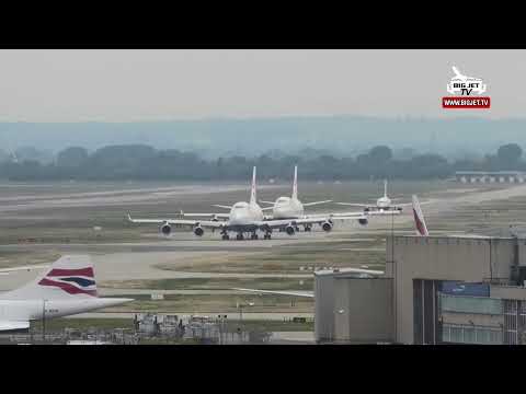 British Airways #Boeing 747 Retirement Show - 'G-BNLN' Live from London Heathrow