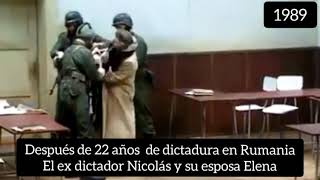 Fusilamiento de Nicolás y Elena Ceausescu