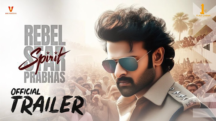 Spirit - Official Trailer | Rebel Star Prabhas | Sandeep Reddy Vanga | Coming Soon in Theatres