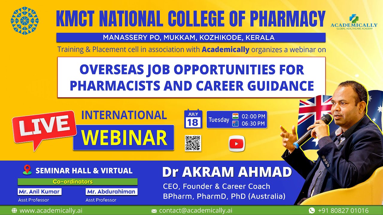 Opportunities to become a registered pharmacist abroad and career ...