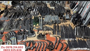 💥💥MÓC NGẠNH,QUẮM RÈN,CUỐC, DẦM, THUỔNG,GẮP ĐẤT…RÈN TỪ THÉP NHÍP Ô TÔ.lh 0833.925.828