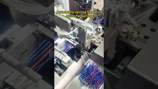 Automated wire harness production,terminal connection process #wireharness #machine #factory