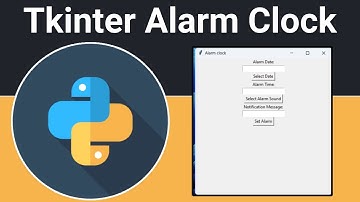 Python 3 Tkinter Script to Build Alarm Clock With Custom Sound & Notification Using tkCalendar