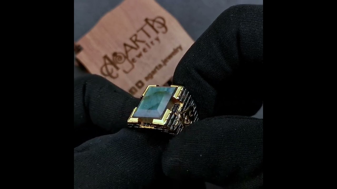 Mens Labradorite Special Craftman Ring