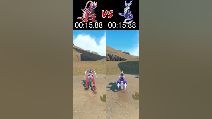 【Koraidon vs Miraidon】Which Is Faster for Long Distances?【Pokémon Scarlet and Violet】#shorts