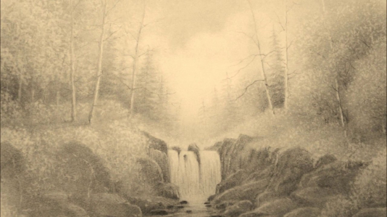 Landscape pencil drawings - YouTube