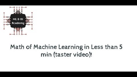 Math for Machine Learning (Video Taster)|Machine Learning  Basics|Introduction to ML