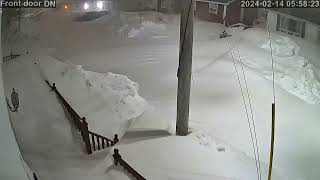 Snowstorm Front door DN  February 13 14 2024