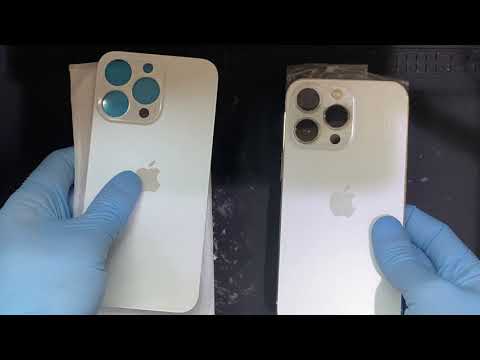 iPhone13 pro 背面割れ 128GB ゴールド iPhone 13 Pro 背面ガラス割れ交換修理 - YouTube