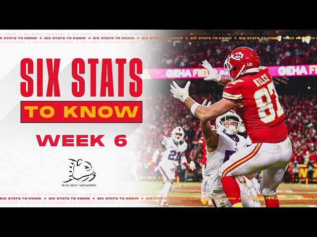 Six Stats to Know for Week 6