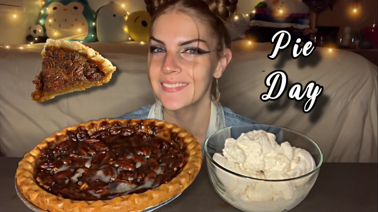 Gooey Pecan Pie Mukbang! (Vegan)