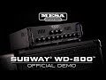 Mesaboogie subway wd800 bass amp official demo