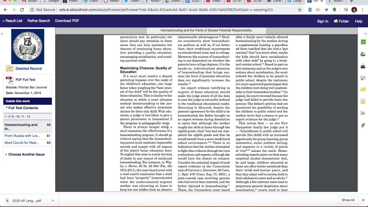How to Cite Ebsco and NoodleTools YouTube