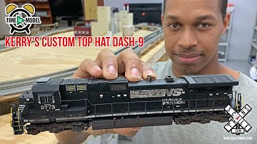 Time to Model: Custom Rivet Counter HO "Top Hat" DASH-9 by Kerry Douglas