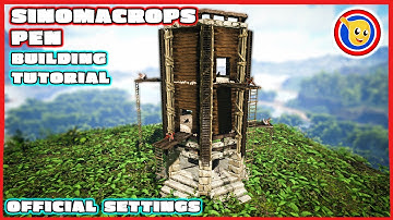 Ark: Lost Island - How To Build A Sinomacrops Pen | Building Tutorial | Official Settings