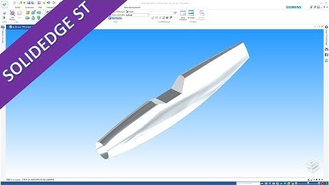 WW-109 Fighter Plane - Part 4 - Main Fuselage - SolidEdge 2020 Training - Surfaces