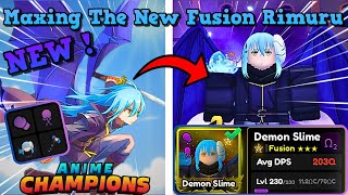 🏆 💧 How I Maxed The New Fusion Rimuru 💧🏆 | Anime Champions 🚀🌌