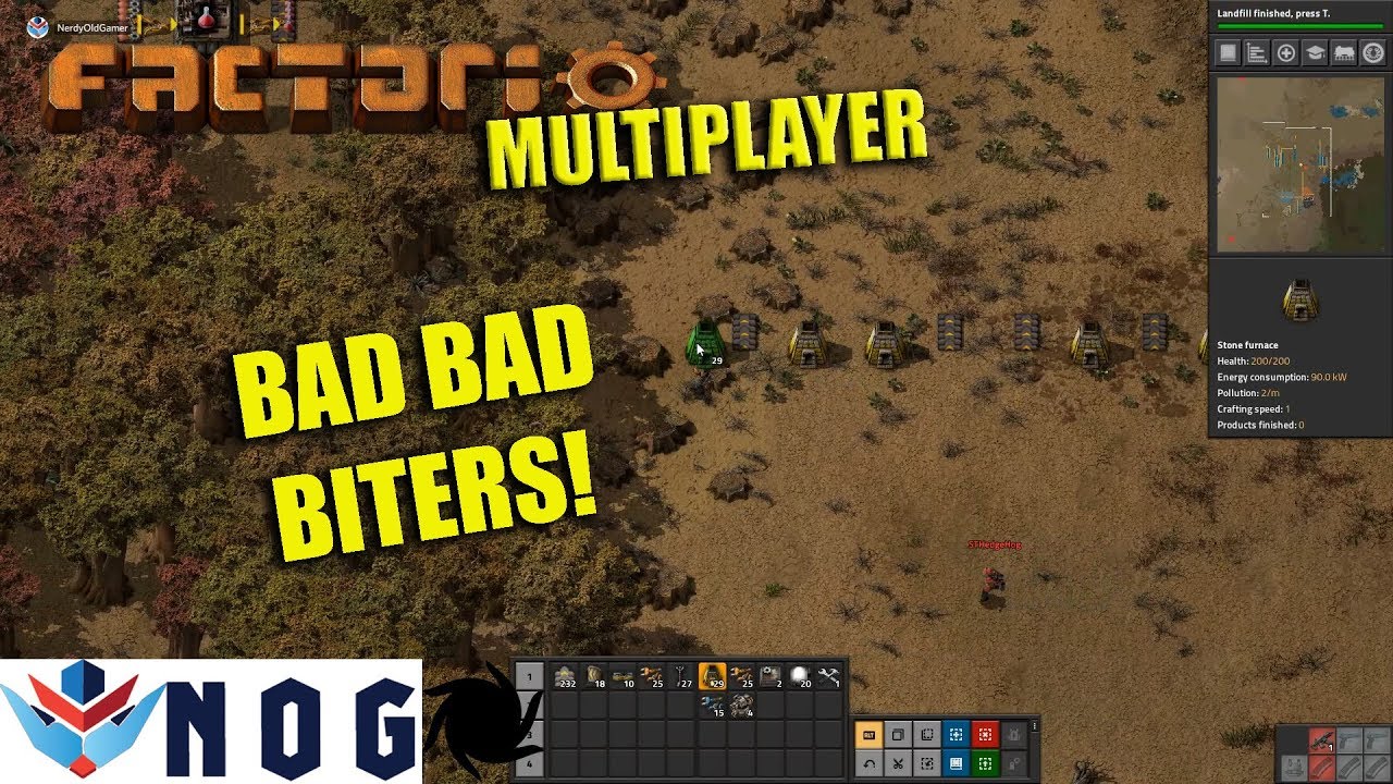 Factorio Multiplayer with STHedgehog Ep4 | Lag Issues & Biter Attacks ...