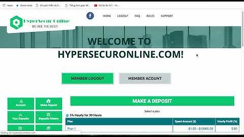 hypersecuronline Đã đầu tư Min 1$ run 00 ngày | Và cập nhật rút tiền web min 1$