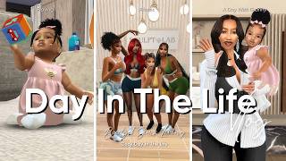 Cozy Family Day In The Life | Pilates • Baby at Grandma House | The Sims 4 Vlog screenshot 1