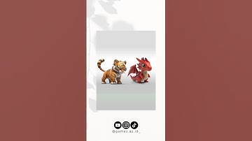 TIGER + DRAGON = ?⭐ | Animash | gAmeZ #shorts #animash #youtubeshorts