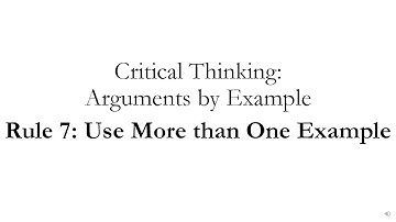 Arguments by Example Rule 7