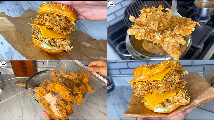 Fried Chicken Zinger Mighty Burger with Useful Tips Better Than KFC, Make & Freeze Fried Chicken