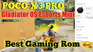 Poco X3 Pro with GladiatorOS 12 ESports + Neutrino Kernel Best Gaming Rom | 90fps in built
