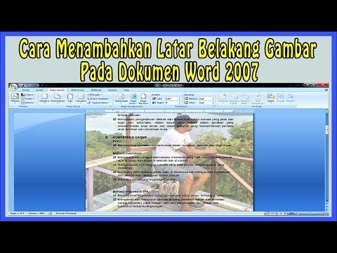 Video: Cara Memasukkan Gambar Ke Latar Belakang