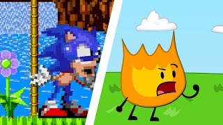 FNF Dorkly Sonic but its Firey from BFDI (FNF for Hire)