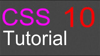 CSS Layout Tutorial - 10 - Organizing the stylesheet