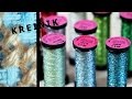 Нитки KREINIK. Моя коллекция. Виды и использование металлизированных ниток.