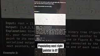 Populating next right pointer in a Binary Tree #dsa #coding #leetcode #striversdesheet #placements