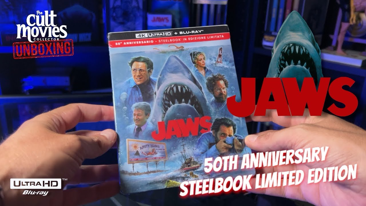 LO SQUALO [JAWS 1975] 50TH Anniversary Steelbook Collector’s Edition (4K Ultra HD + Bluray + Bonus)