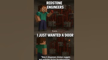 When You Just Wanted a Door... But Got a Chicken Nugget Factory 🐔😂 #minecraft #redstone #meme #viral